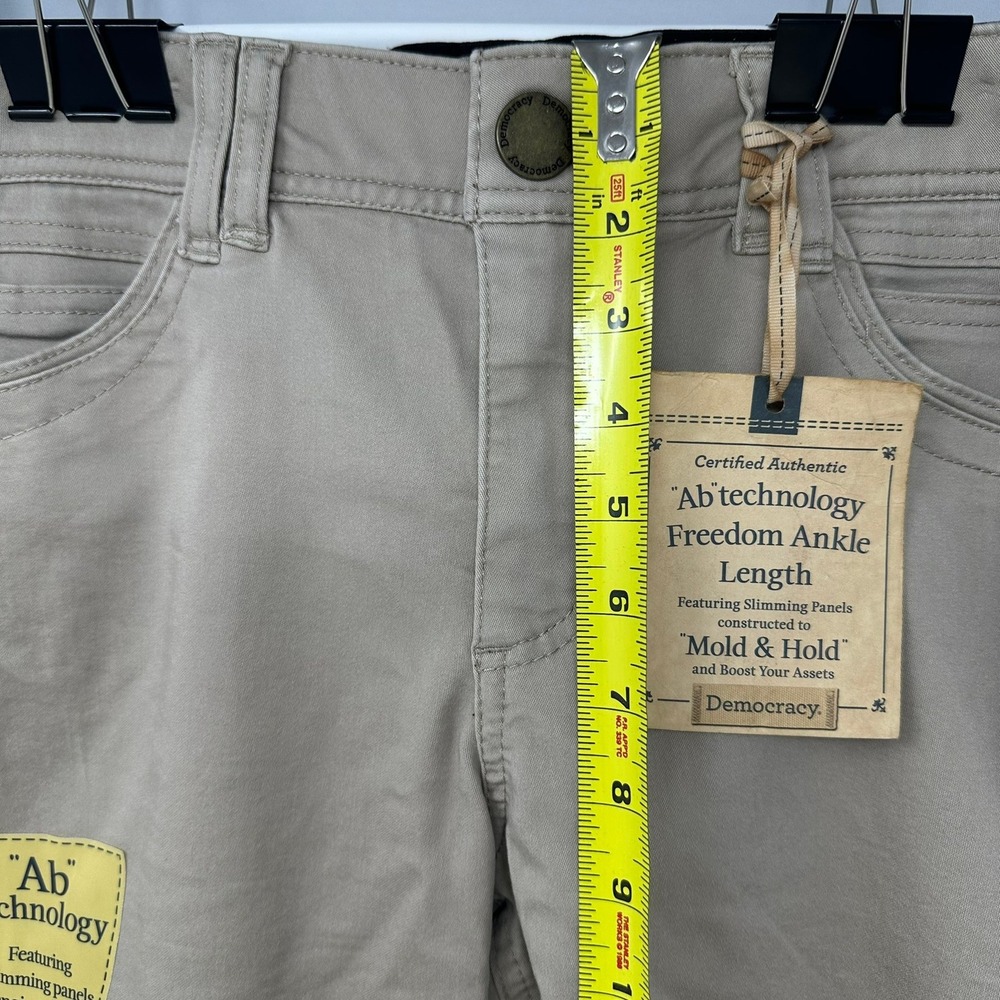 Democracy Pants Women 12 Tan Ab Technology Freedom Ankle Booty Lift B1304PEXX - Picture 10 of 13